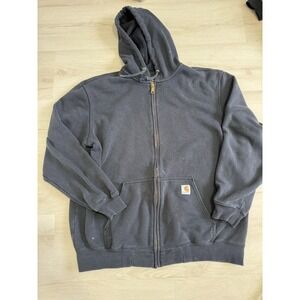 Carhartt Rain Defender Black Zip Up Hoodie Men's Size XL